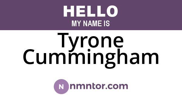 Tyrone Cummingham