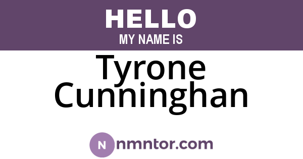 Tyrone Cunninghan
