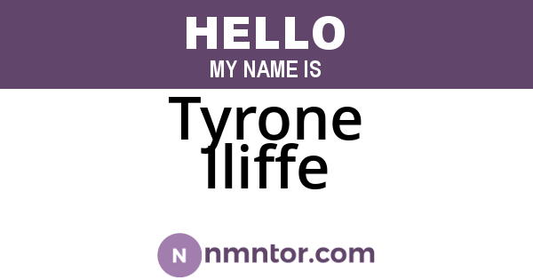 Tyrone Iliffe