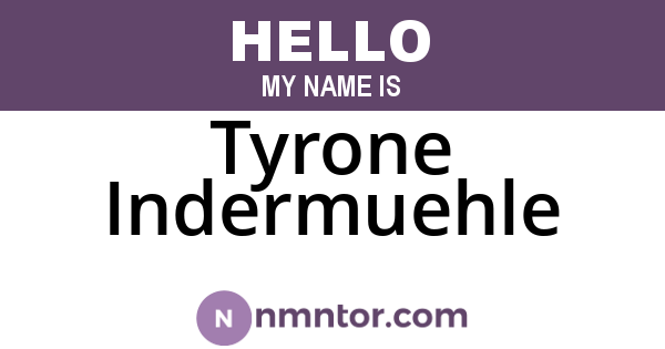 Tyrone Indermuehle
