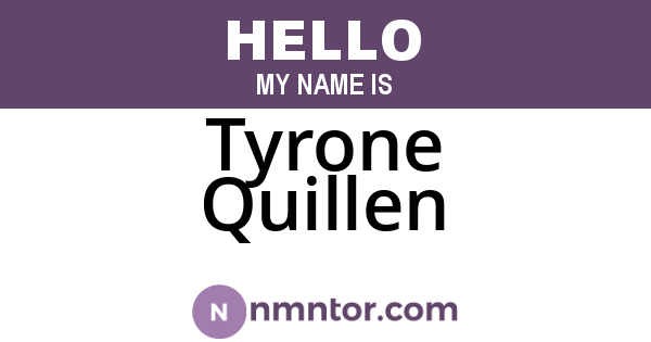 Tyrone Quillen