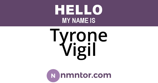 Tyrone Vigil