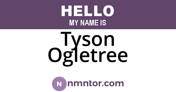 Tyson Ogletree