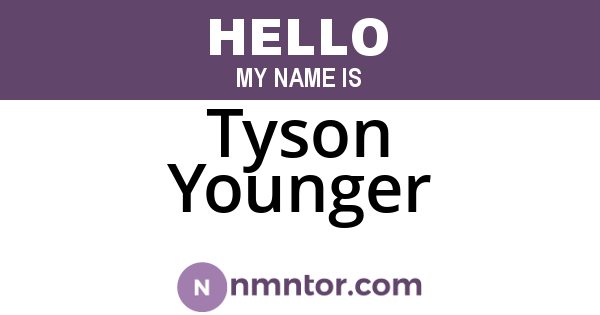 Tyson Younger