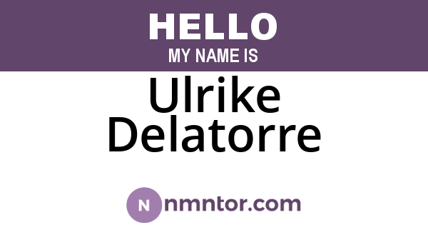 Ulrike Delatorre