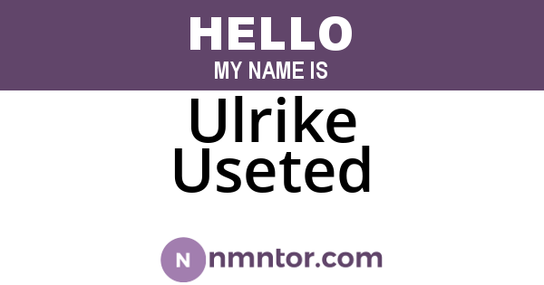 Ulrike Useted