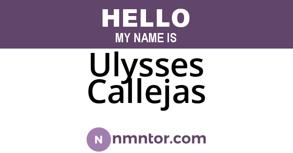Ulysses Callejas