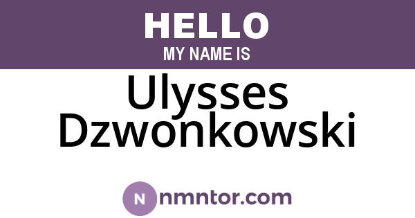 Ulysses Dzwonkowski