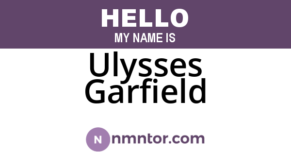 Ulysses Garfield
