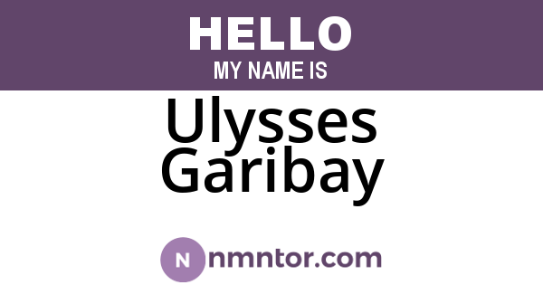 Ulysses Garibay