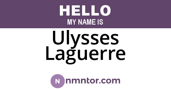 Ulysses Laguerre