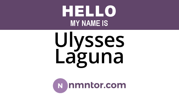 Ulysses Laguna