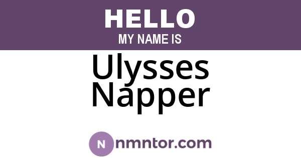 Ulysses Napper