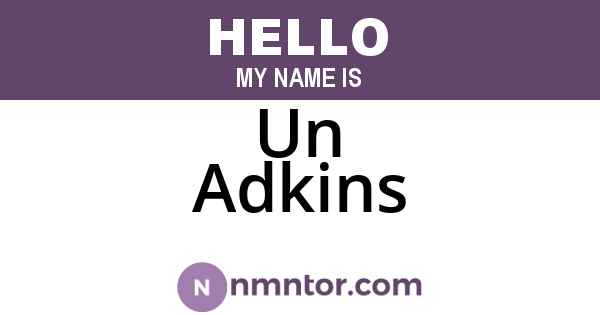 Un Adkins