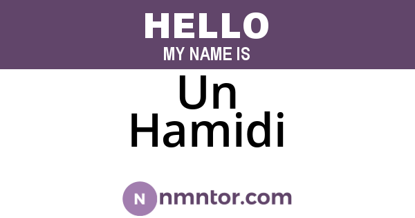 Un Hamidi
