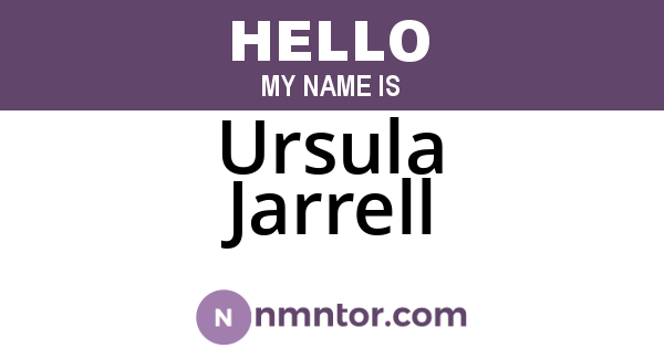 Ursula Jarrell