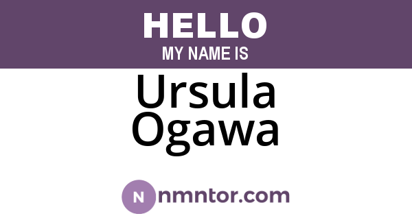 Ursula Ogawa