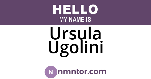 Ursula Ugolini