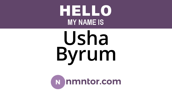Usha Byrum