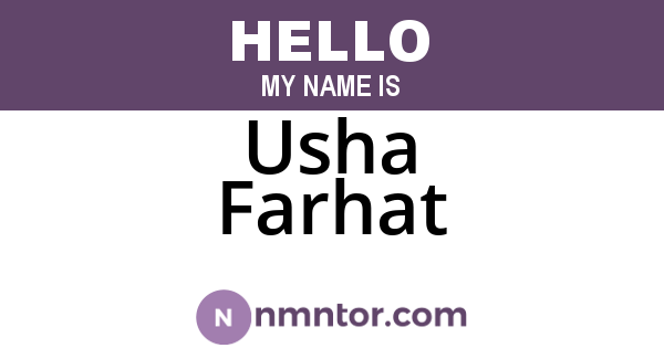 Usha Farhat