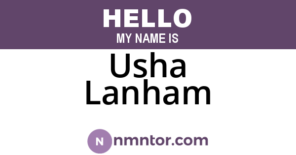 Usha Lanham