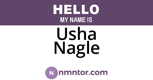 Usha Nagle