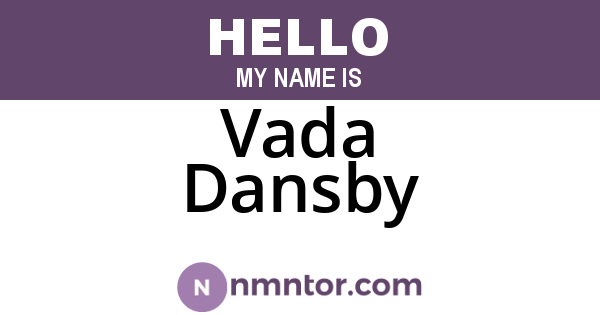 Vada Dansby