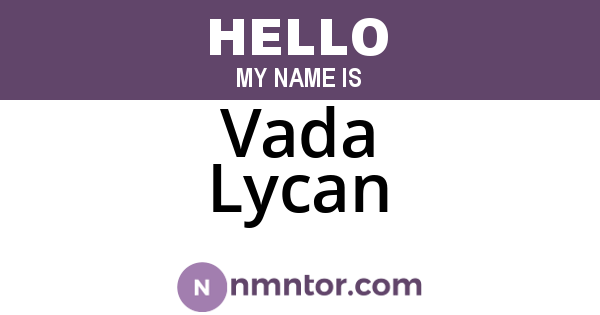 Vada Lycan