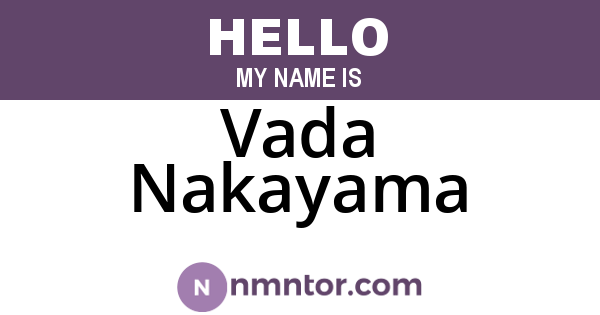 Vada Nakayama