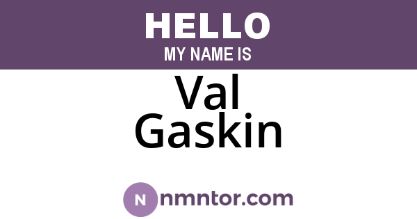 Val Gaskin