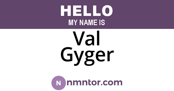 Val Gyger
