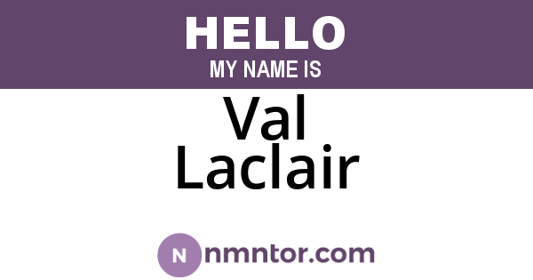 Val Laclair
