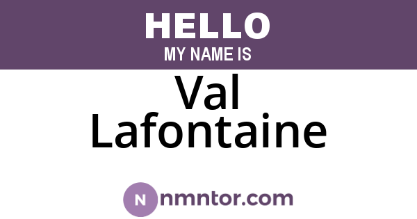 Val Lafontaine