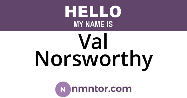 Val Norsworthy