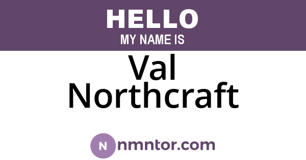Val Northcraft
