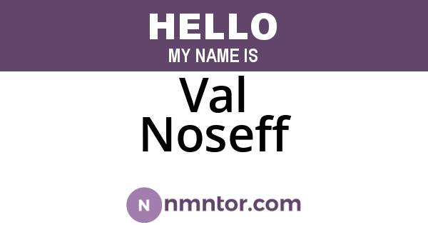 Val Noseff