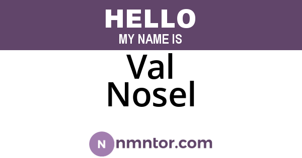 Val Nosel
