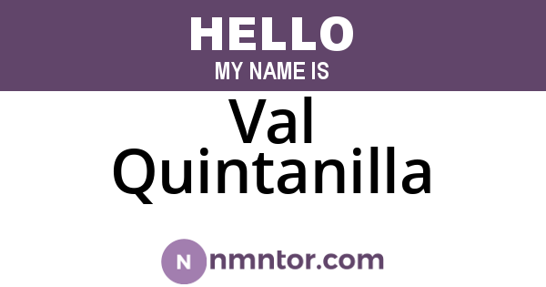 Val Quintanilla
