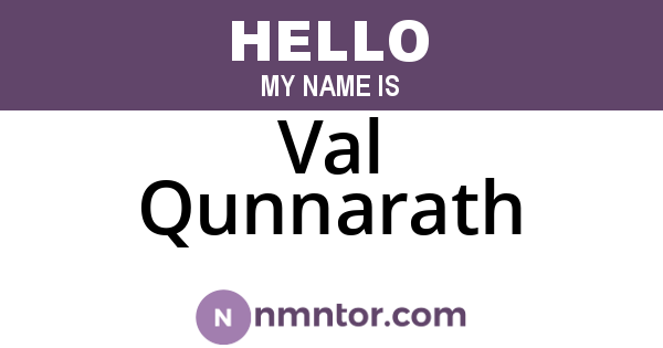 Val Qunnarath