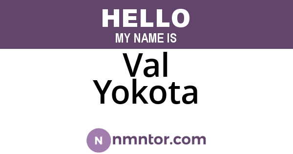 Val Yokota