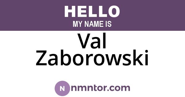 Val Zaborowski