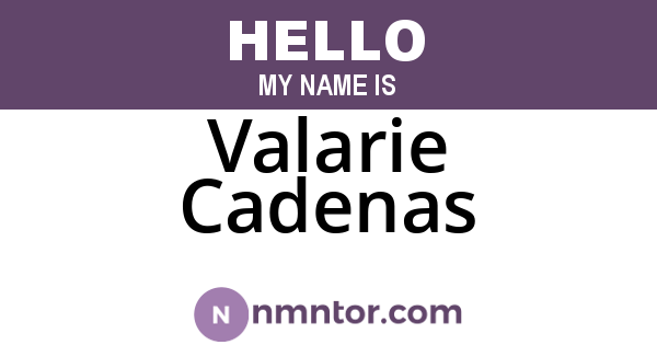 Valarie Cadenas
