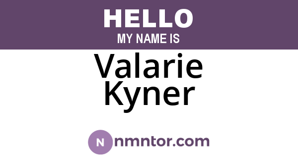 Valarie Kyner