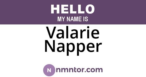 Valarie Napper