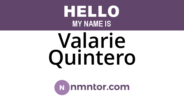 Valarie Quintero