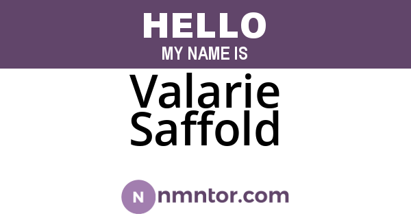 Valarie Saffold