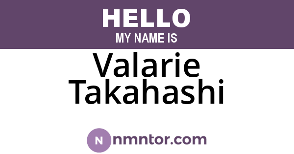 Valarie Takahashi