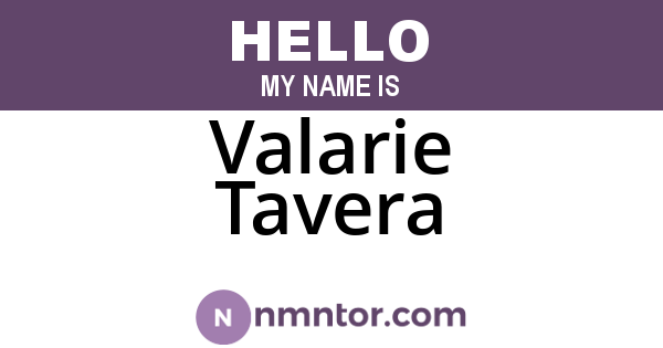 Valarie Tavera