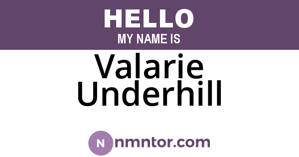 Valarie Underhill