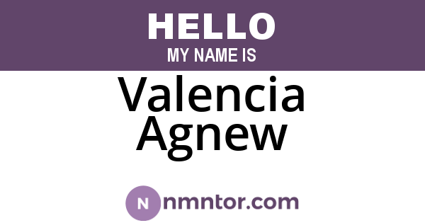 Valencia Agnew